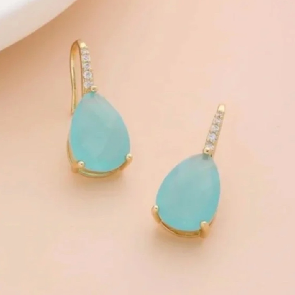 ❤️ FREE Rain Rhinestone Drop Tear Chic Glam Classy Elegant Party Art Earrings